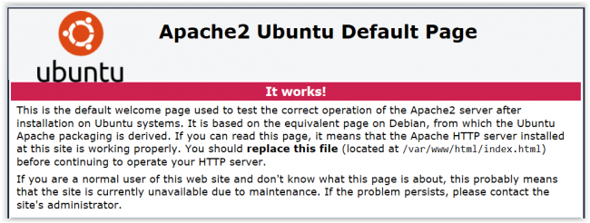 Install Apache2 Web Server